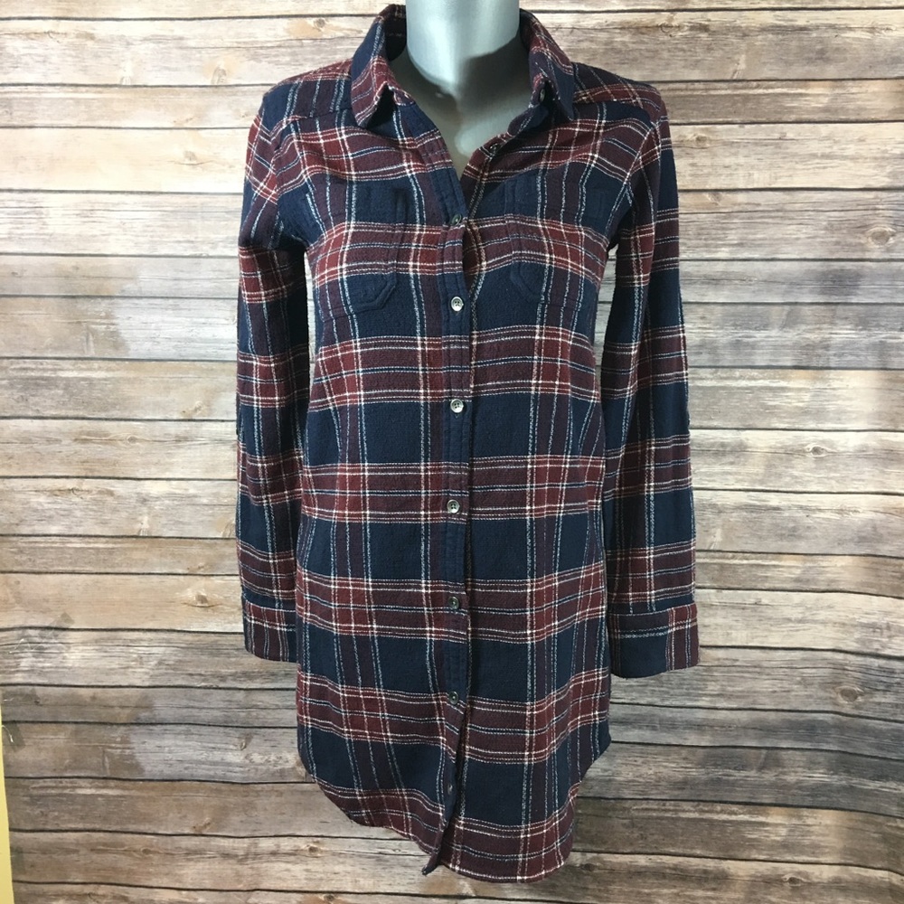 Billabong plaid flannel tunic